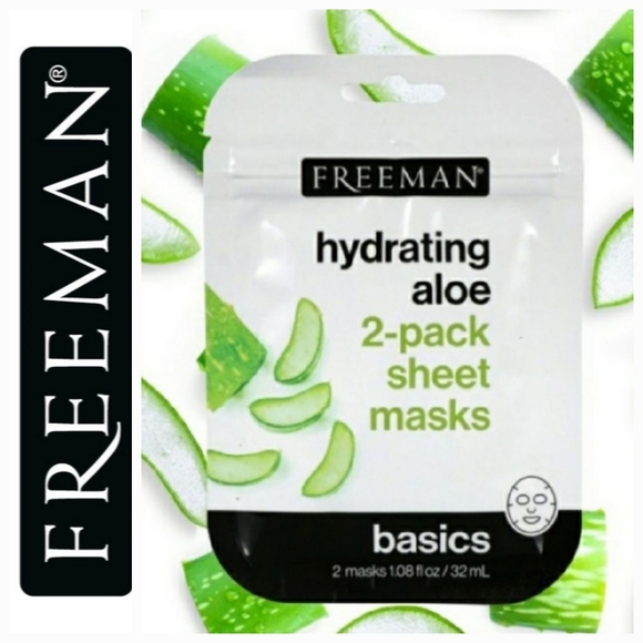 2/$8 Freeman Hydrating Aloe Sheet Masks, 2-ct. Pack - Picture 1 of 6